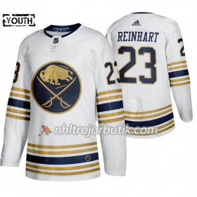 Barn Ishockey Buffalo Sabres tröja Sam Reinhart 23 50th Anniversary Adidas 2019-20 Vit Authentic